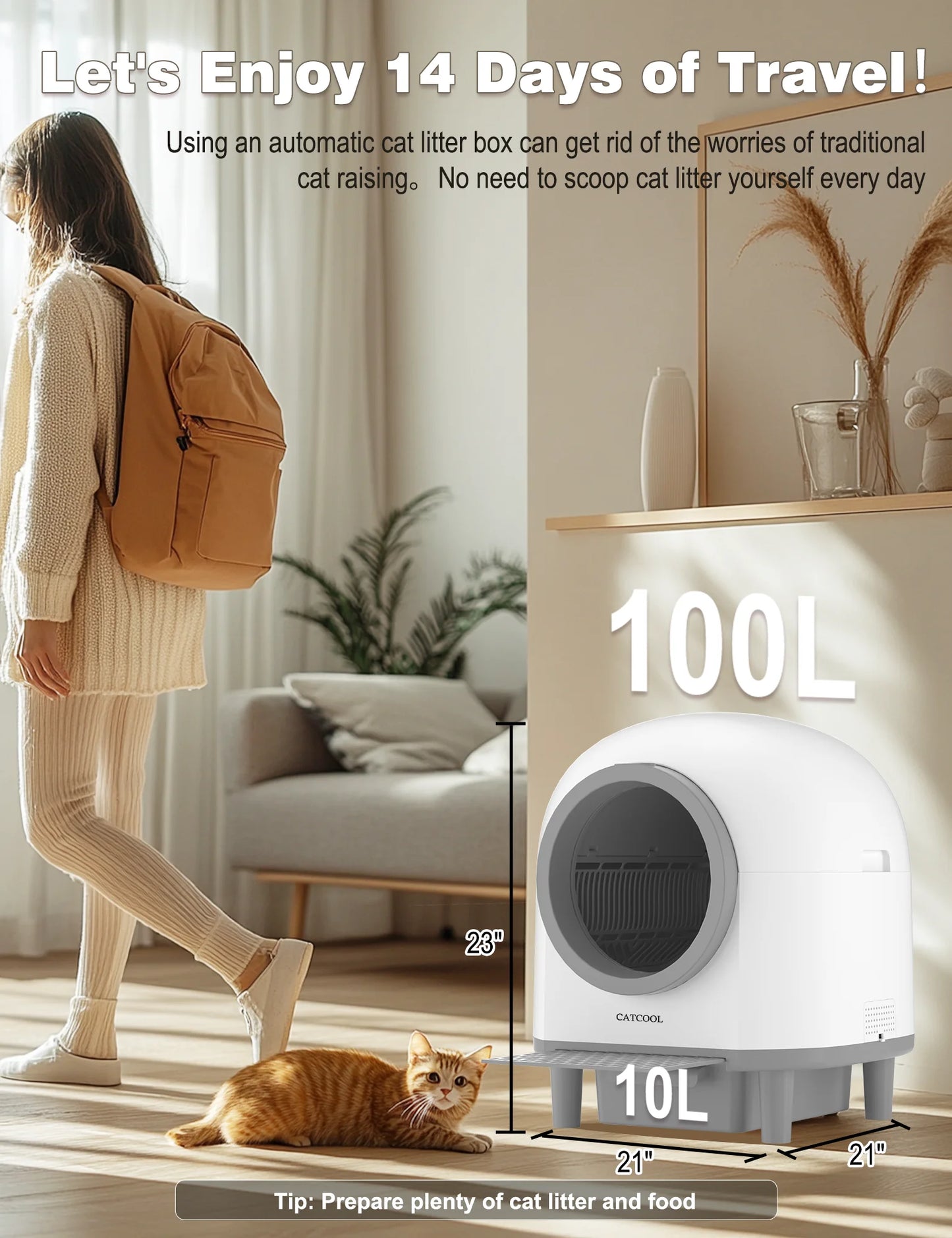 OMCPET Automatic Smart Cat Litter Box