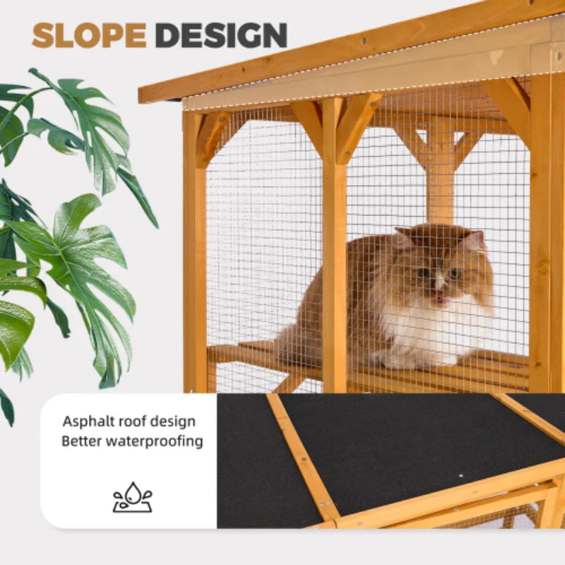 Catio Outdoor Cat Enclosure with Roof