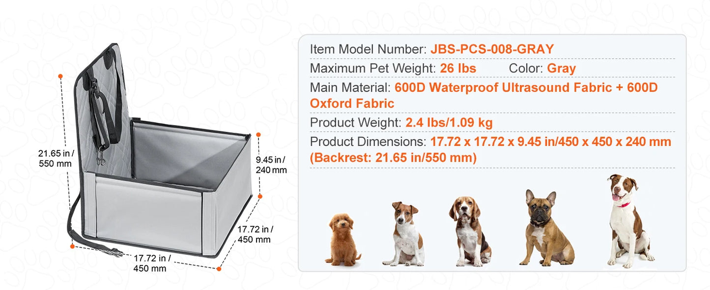 SucceBuy Dog Car Seat