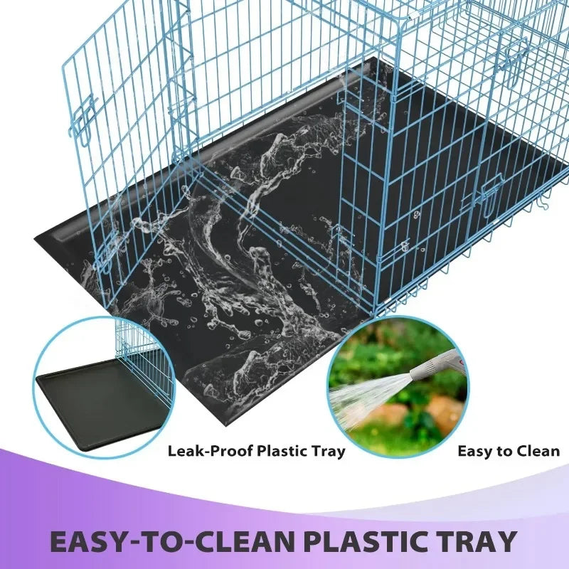 BestPet 48 inch Foldable Metal Dog Crate