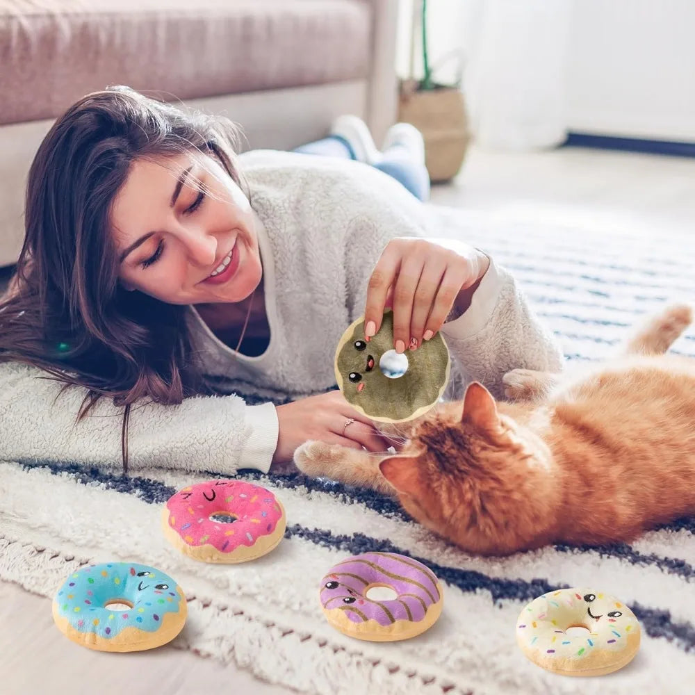 Summer Donut Catnip Toys