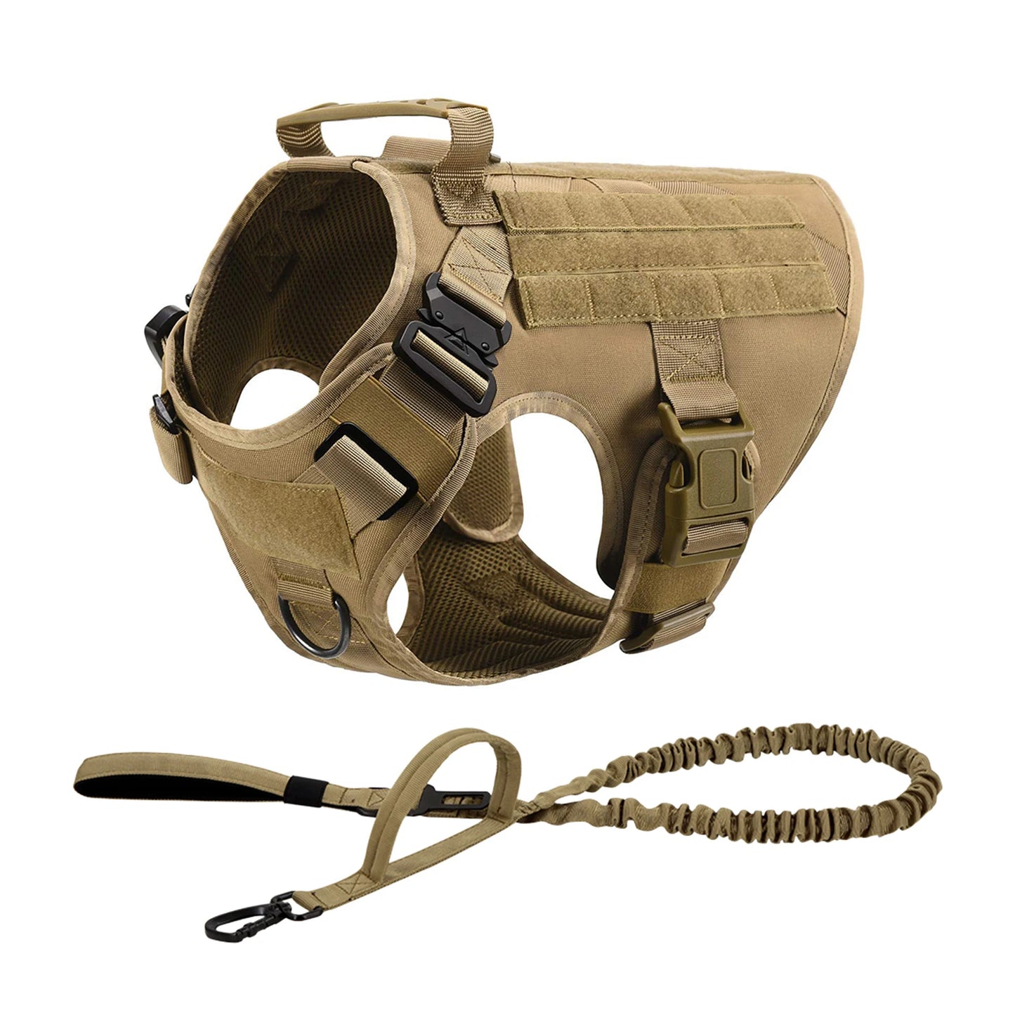 Tactical Dog Harness Collar Leash