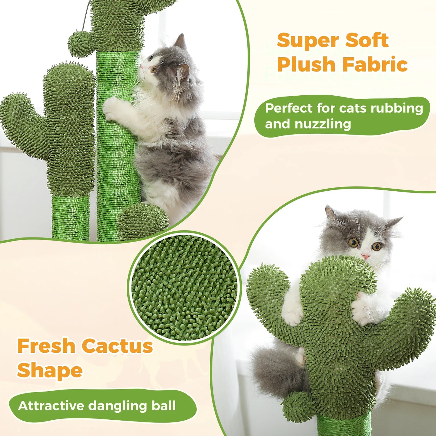 Cactus Cat Scratching Post for Indoor Cats