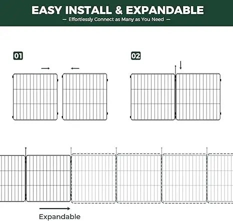 MiniPaws Unleashed Dog Playpen for Yard & RV Camping