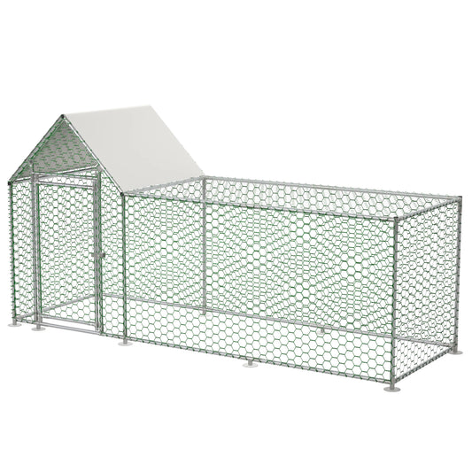 10x3FT Metal Chicken Coop Run