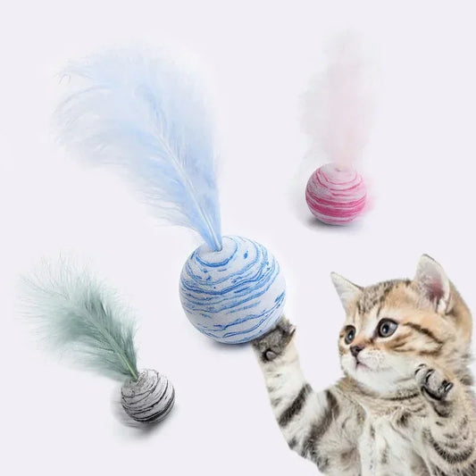 Ball Feather Funny Cat Toy