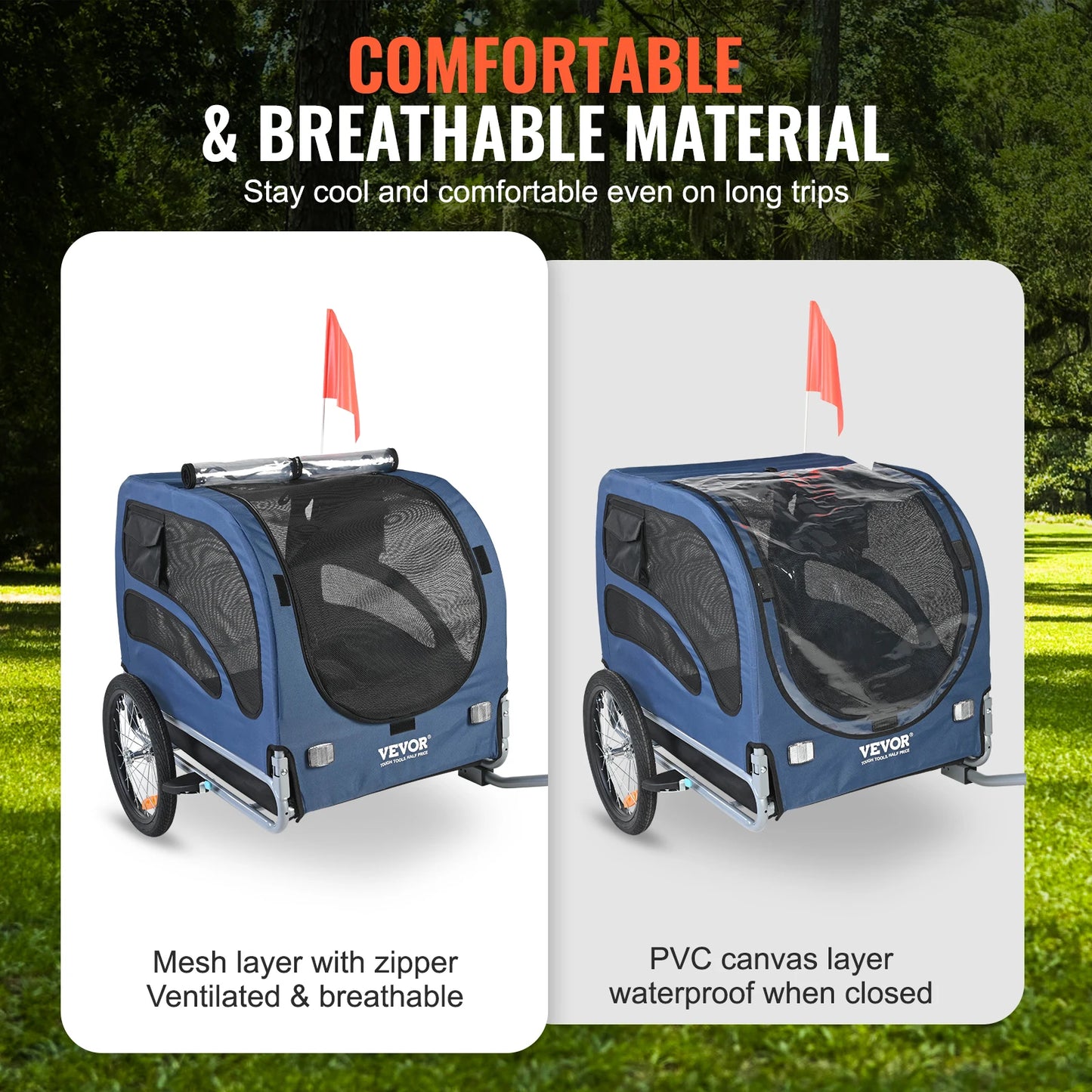 SucceBuy 100lbs Pet Cart Bicycle Carrier