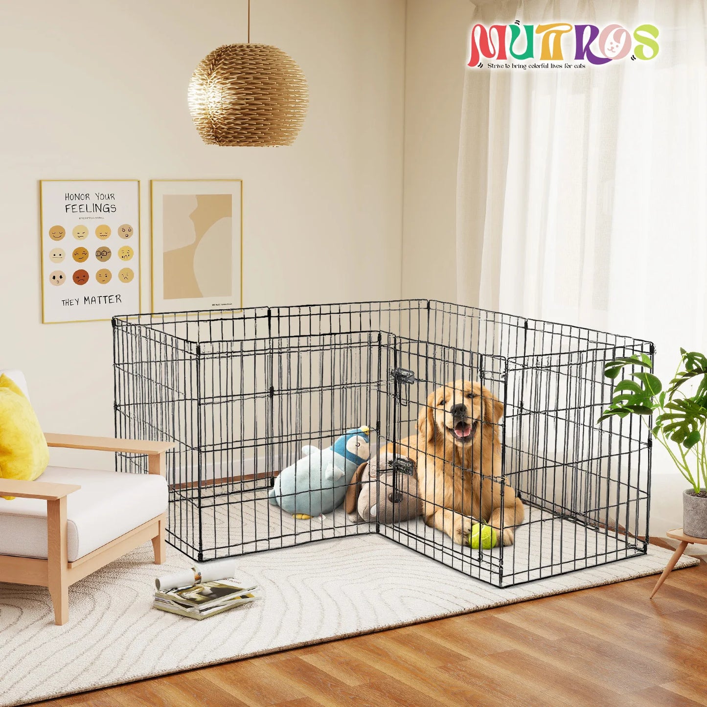 Foldable Metal Exercise Dog Playpen