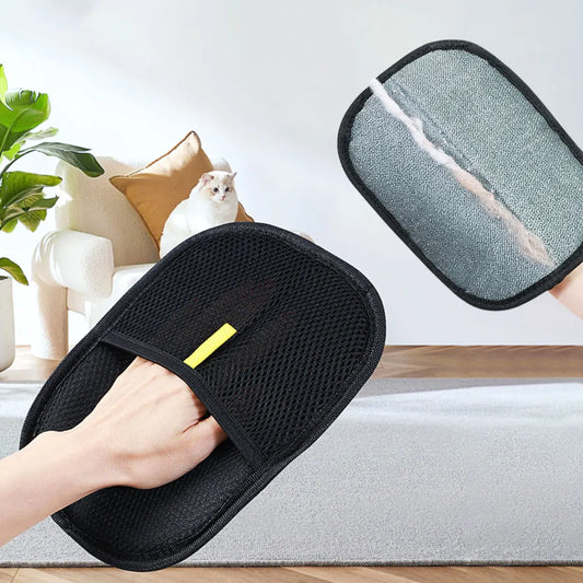 Pet Hair Remover Mitt  Pet Hair Remover Gloves for Dog Cat Rabbit with Long/Short/Curly Hair