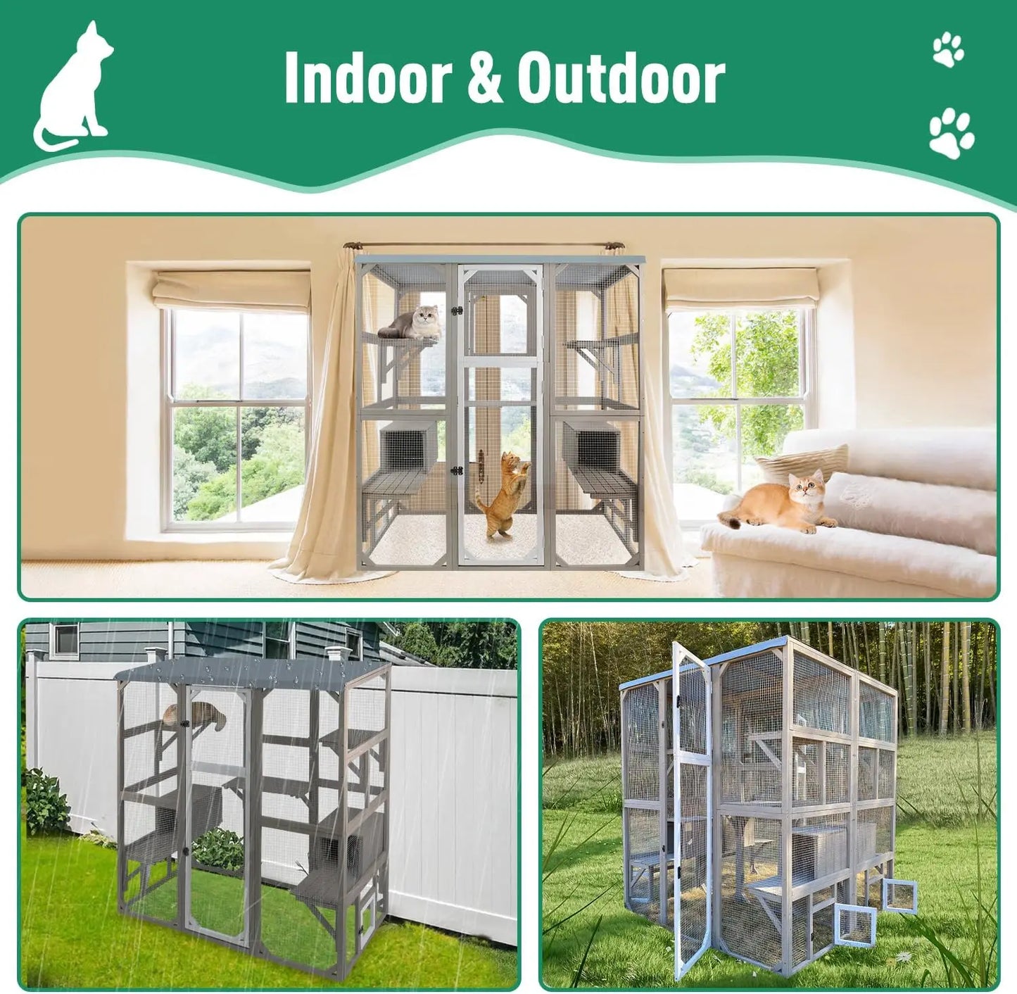 Petscosset Catio Outdoor Cat Enclosure
