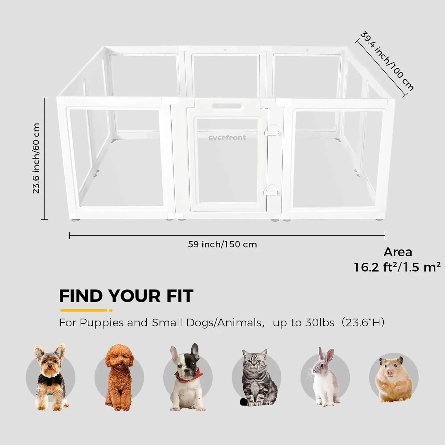 Tool Clear Acrylic Plastic Dog Playpen Indoor