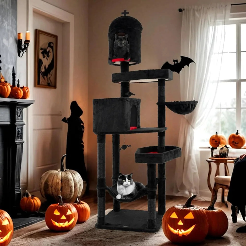 83 Inch Tall Gothic Cat Tree