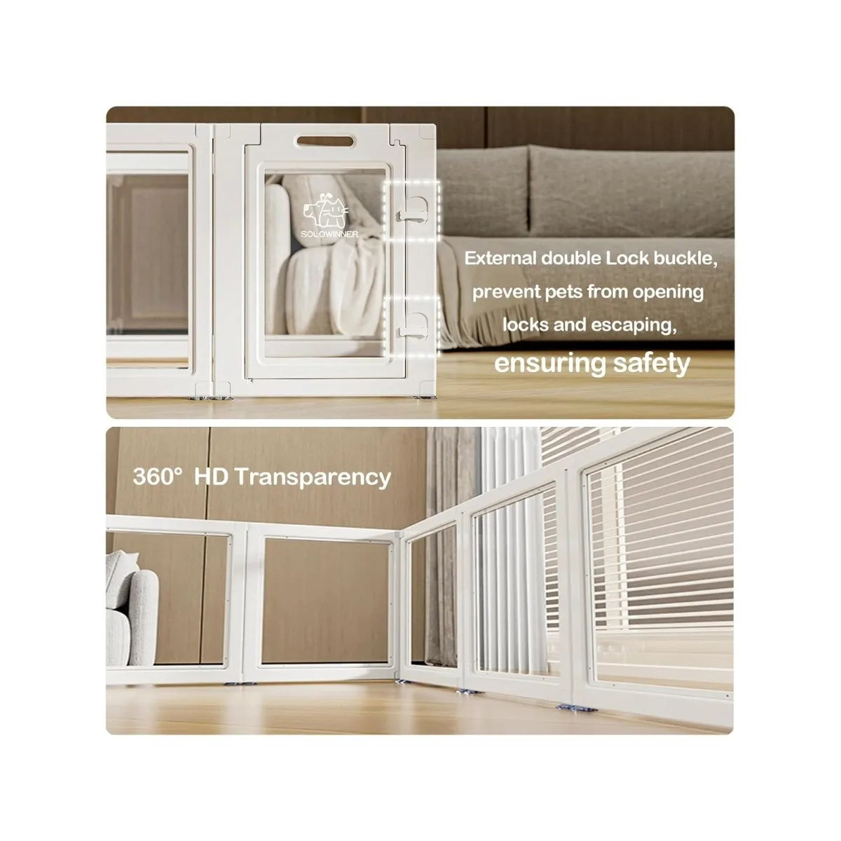 Transparent Pet Playpen