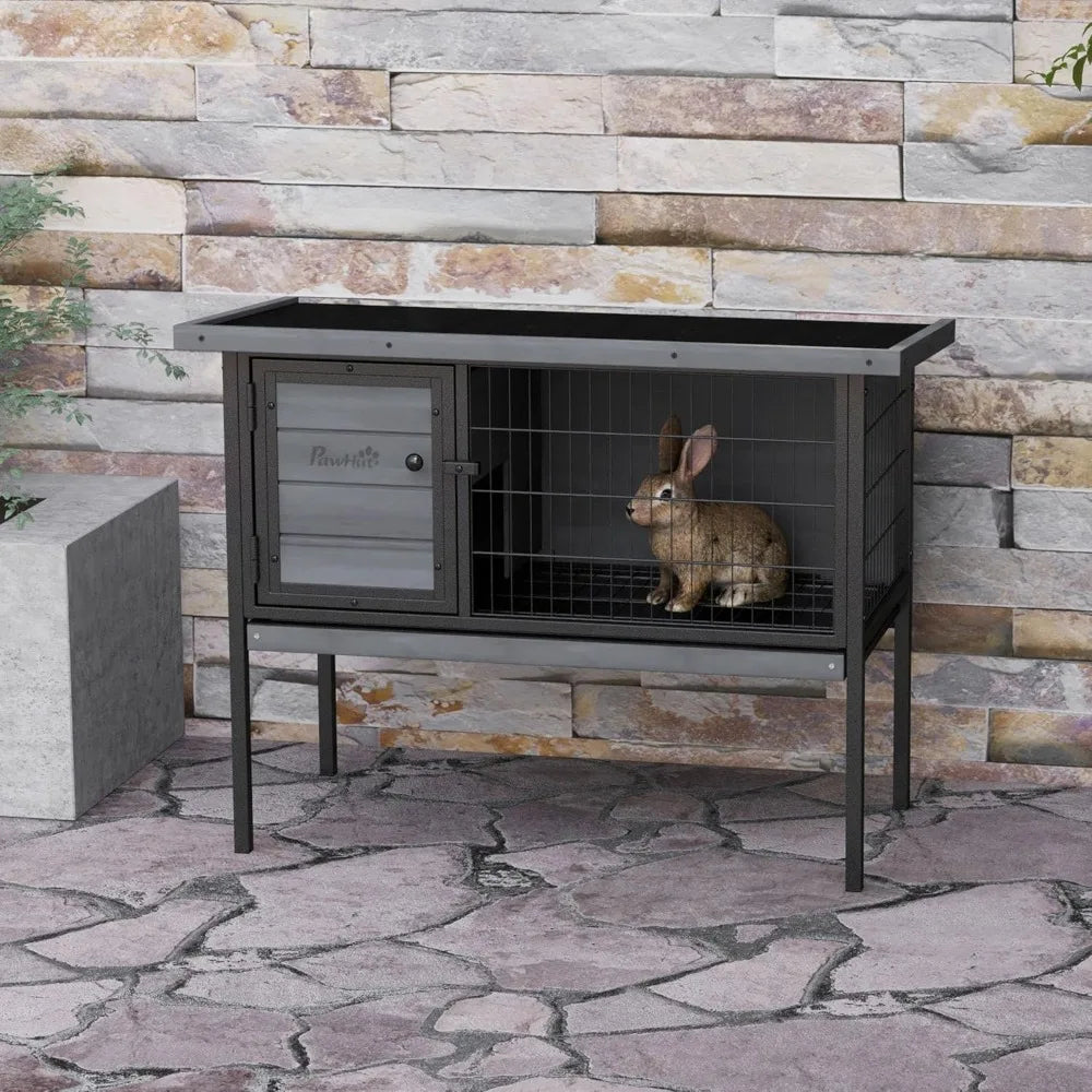 Rabbit Hutch Elevated Bunny Cage