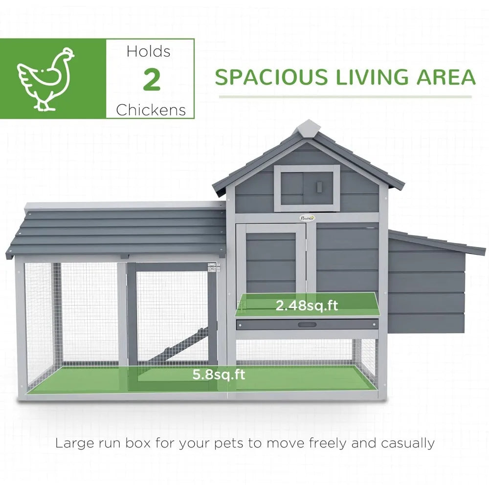 59" Small Wooden Chicken coop