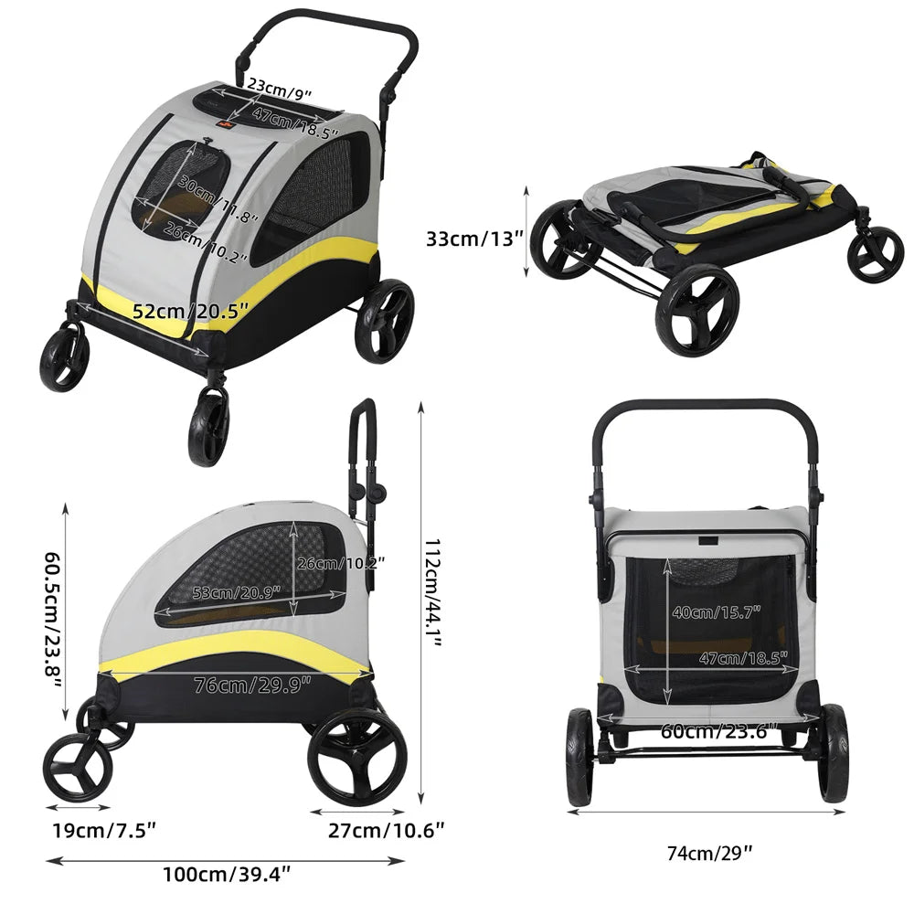 Premium Dog Stroller Pram