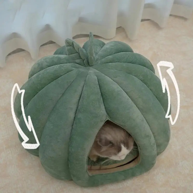 Winter Warm Cat Bed Pet Sleeping House
