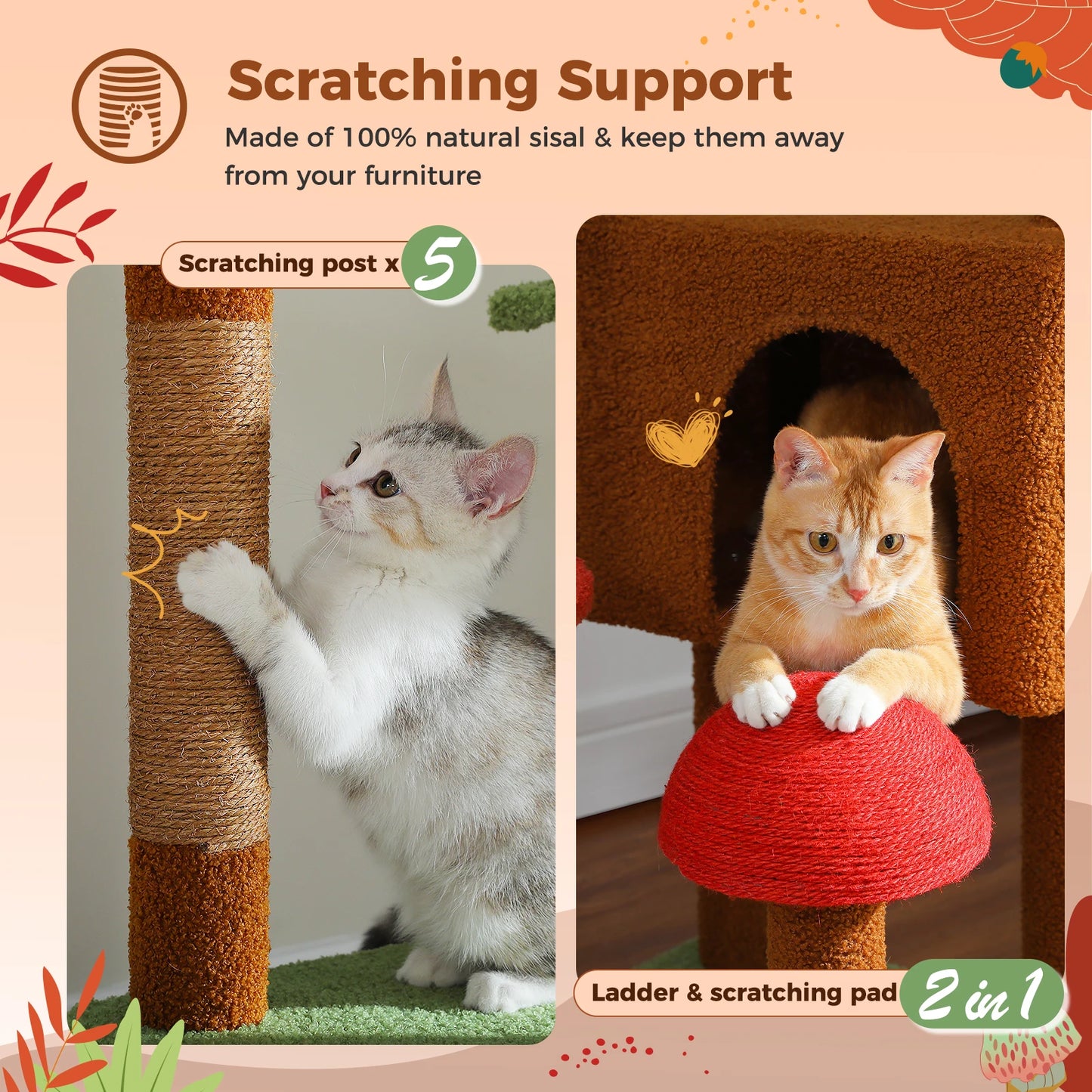 Floor to Ceiling Cat Tree Tower