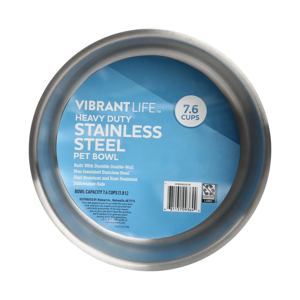 Double Wall Stainless Steel Dog Bowl