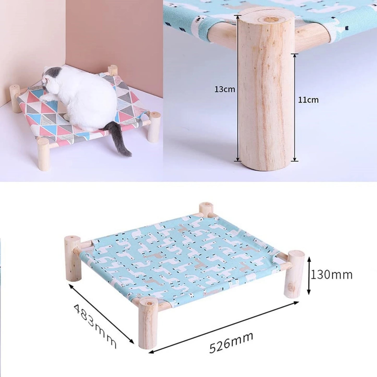 1 Raised Cat Hammock Bed