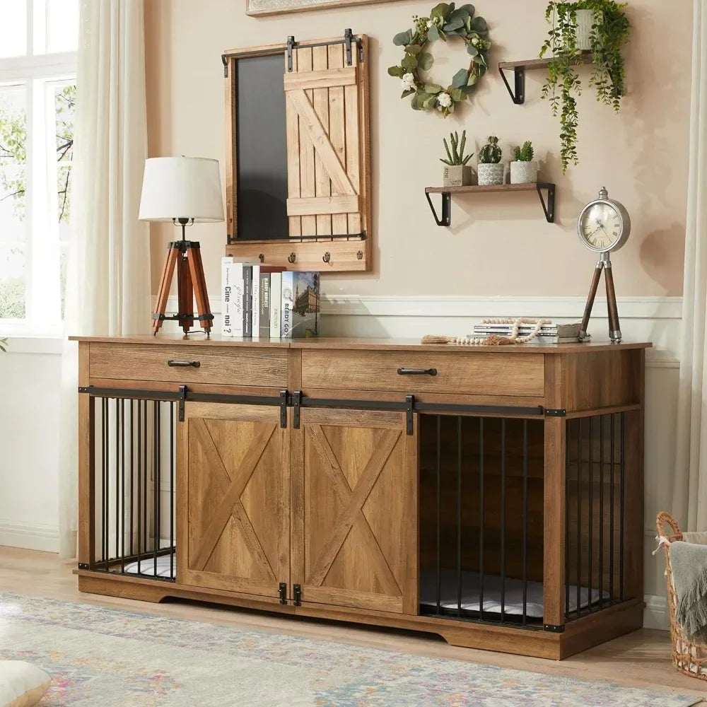 Extra Large Furniture Style Double Dog Crates