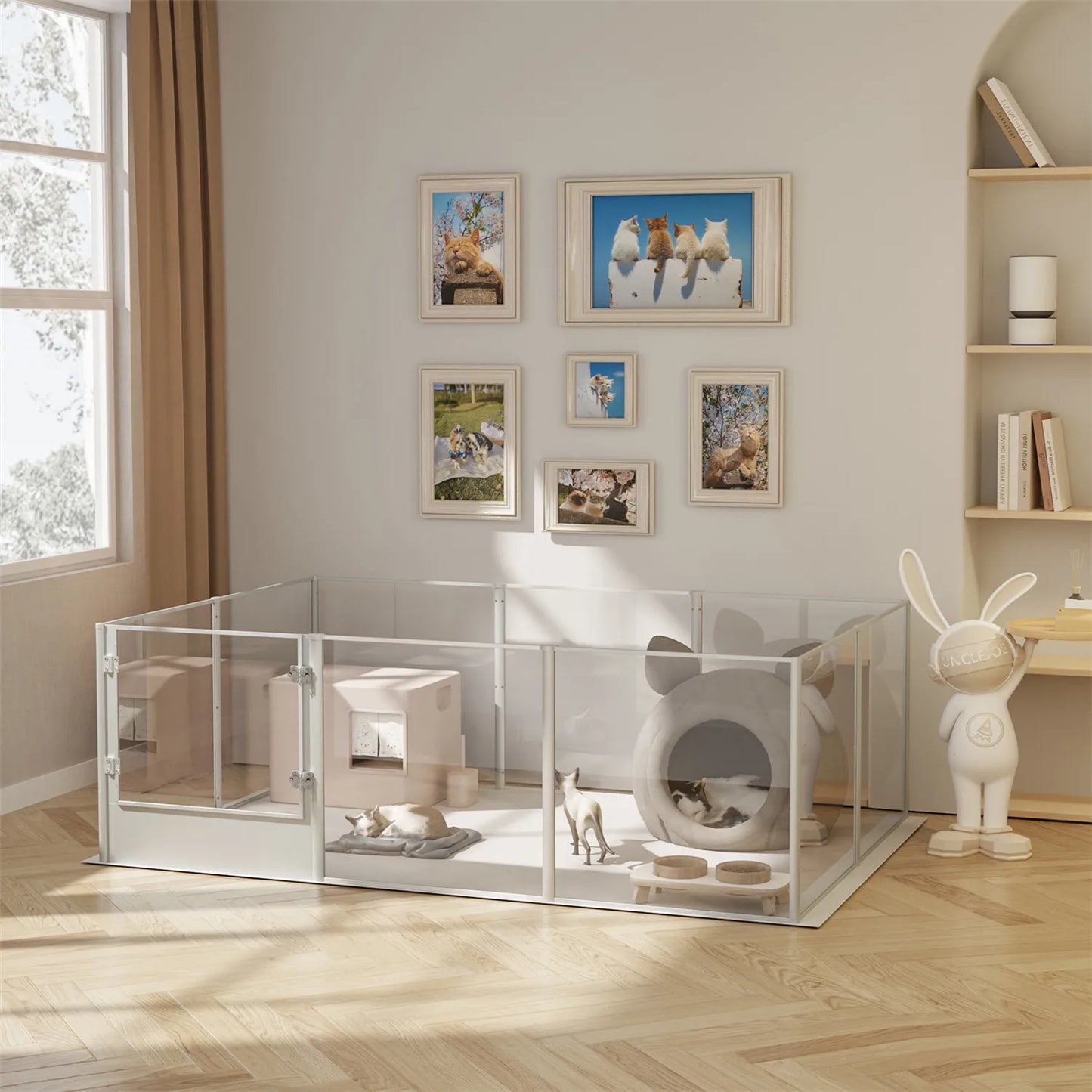 BingoPaw Acrylic Dog Playpen Fence
