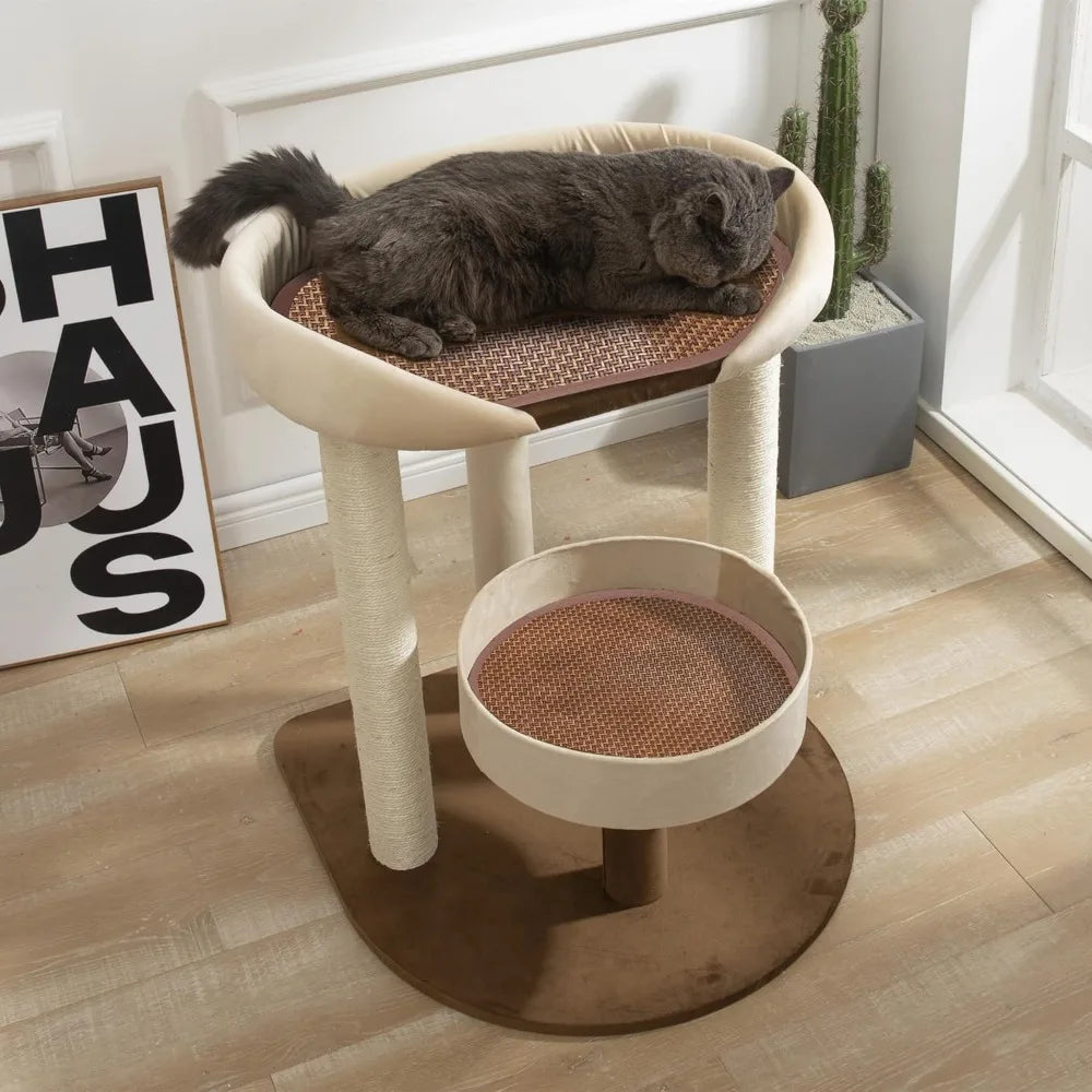SHENGOCASE Modern Cat Tree Tower