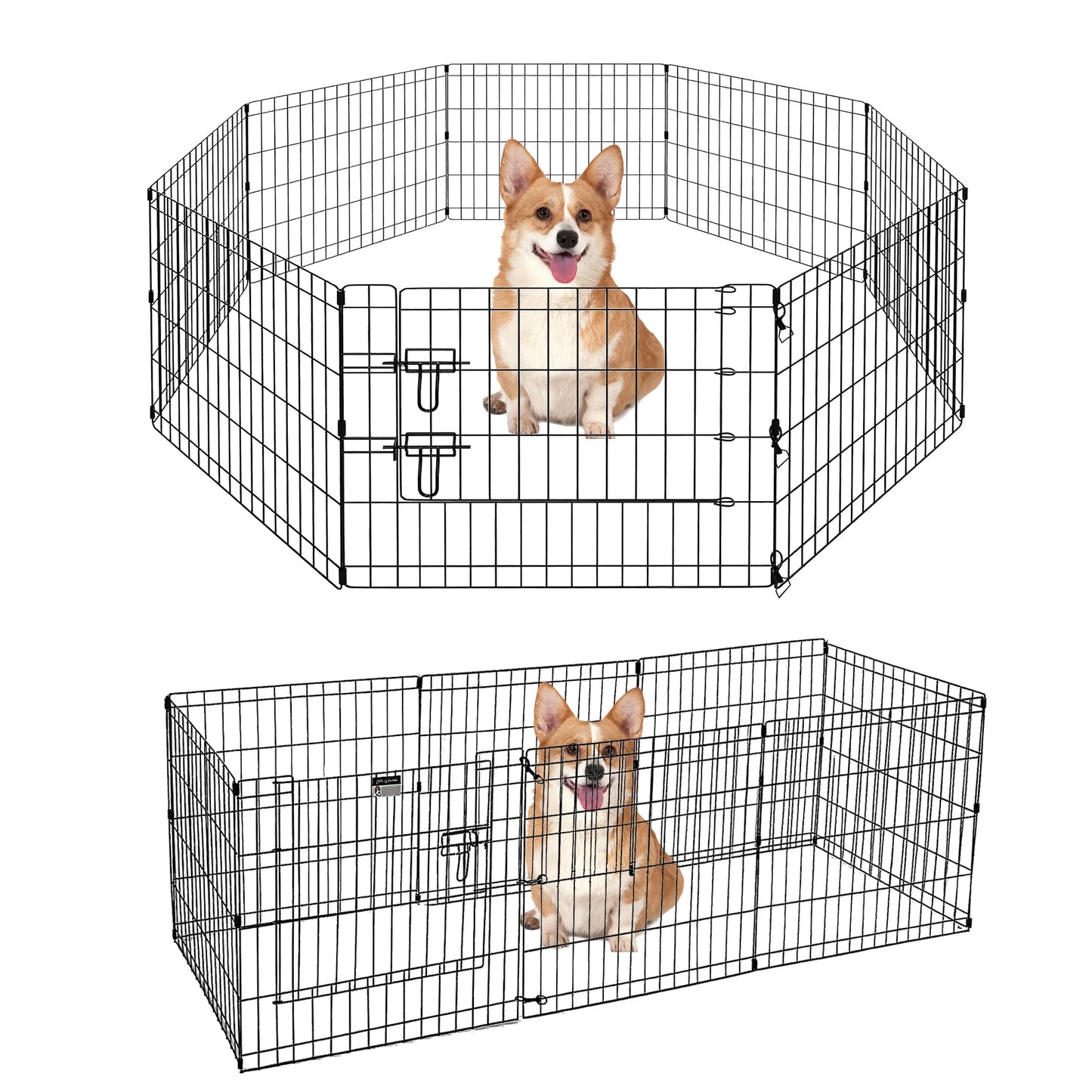 Foldable Metal Dog Playpen for Indoor/Outdoor