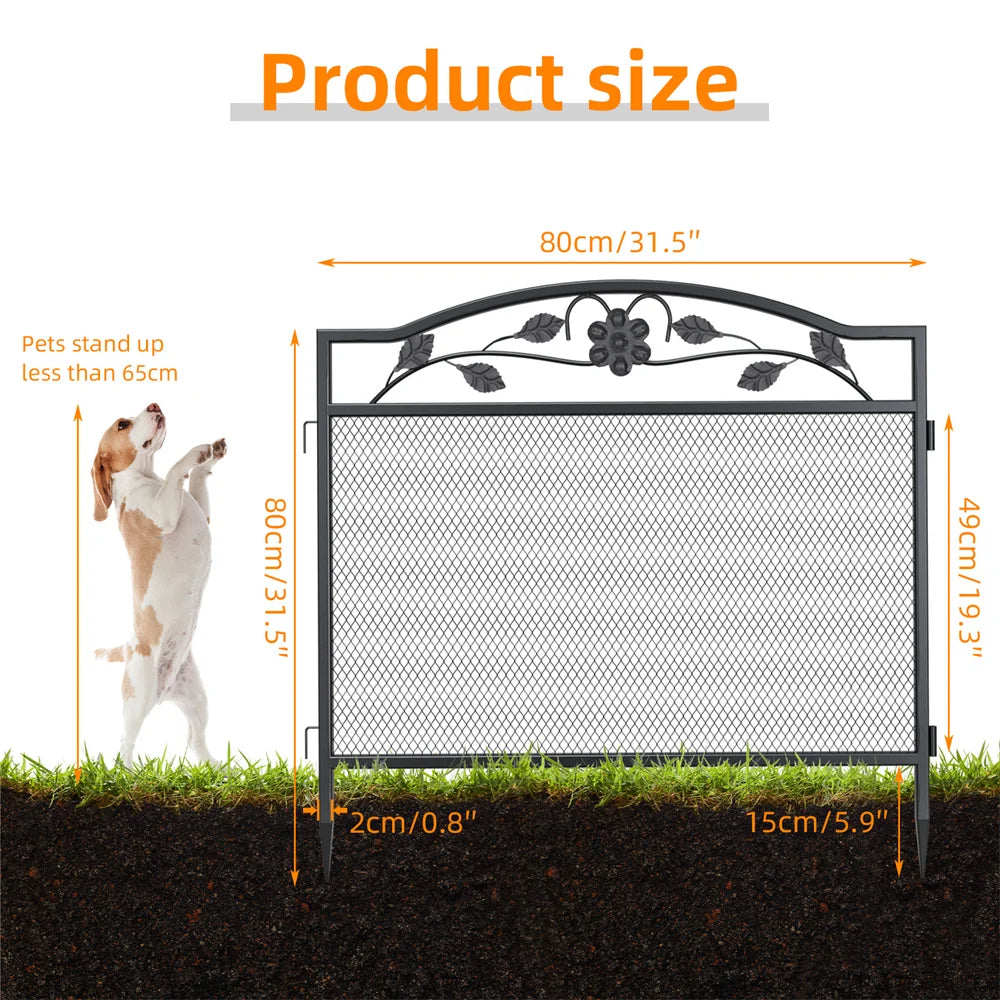 Set of 5 Dog Fence Panels