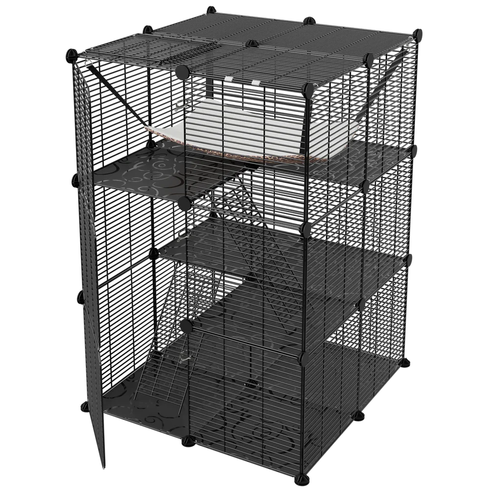 3-Tiers Cat Cage Enclosure