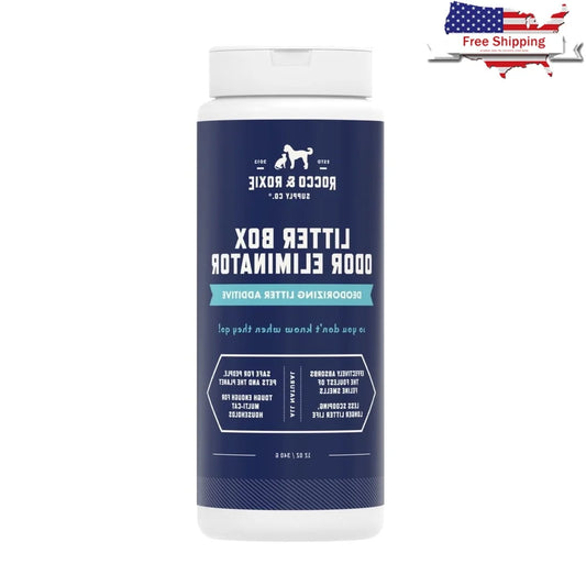 Natural Litter Box Odor Eliminator 12oz Moisture Wicking Essential Oils Multi-Cat Safe Non-Toxic Deodorizer Pet Waste