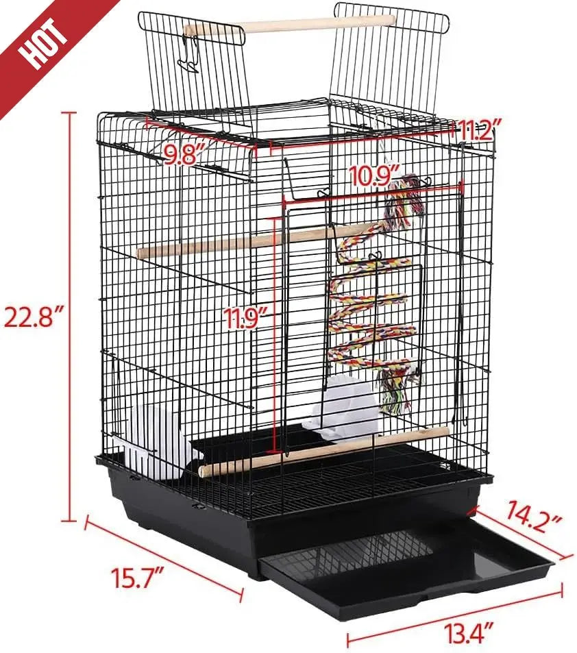 Open Play Top Travel Bird Cage