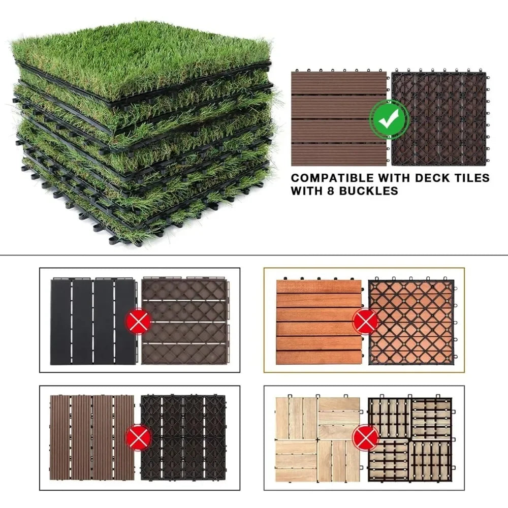 Outdoor Artificial Grass Turf Squares