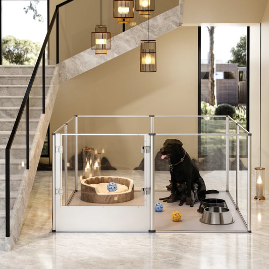 BingoPaw Acrylic Dog Playpen Fence
