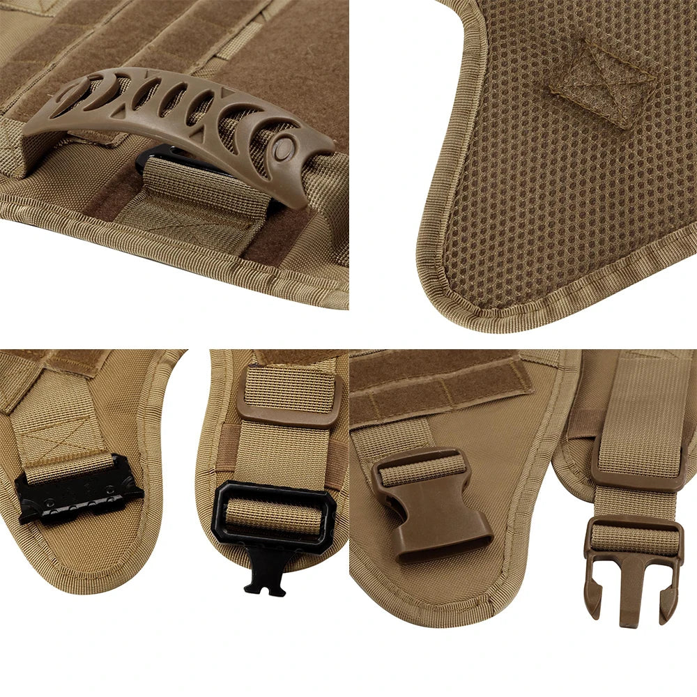 Tactical Dog Harness Collar Leash