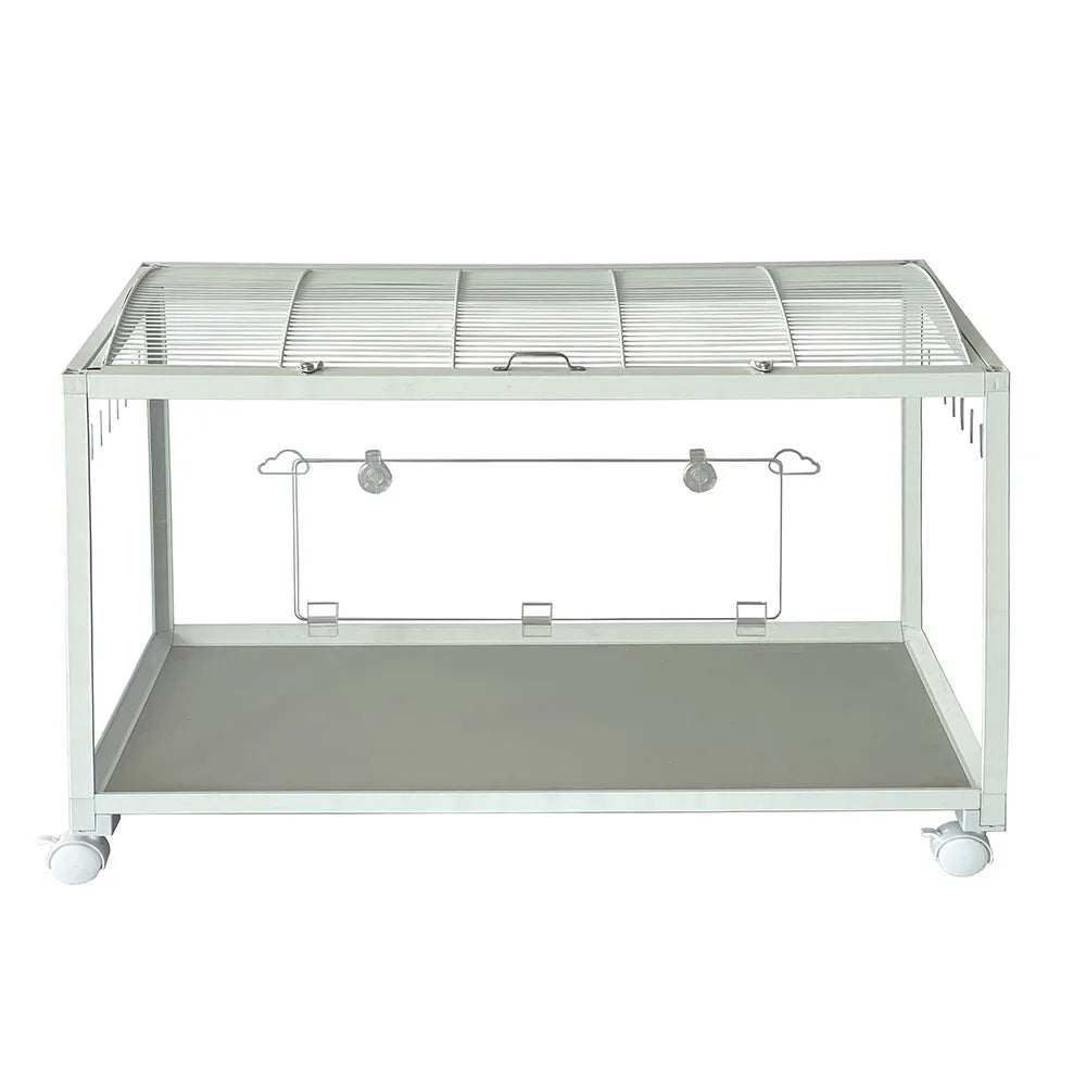 Large Plastic Metal Mouse Cage with Wheels