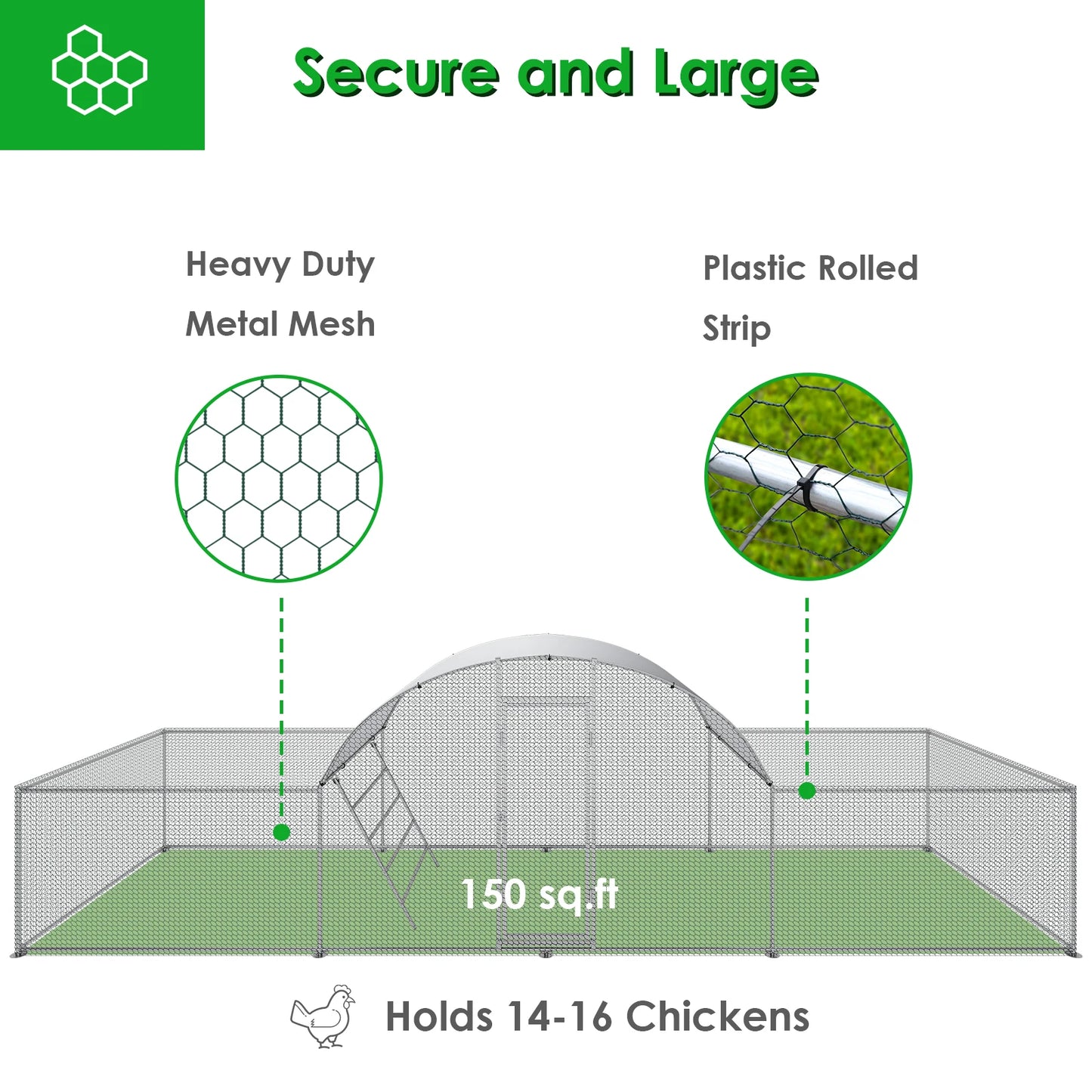 23ft Metal Chicken Coop