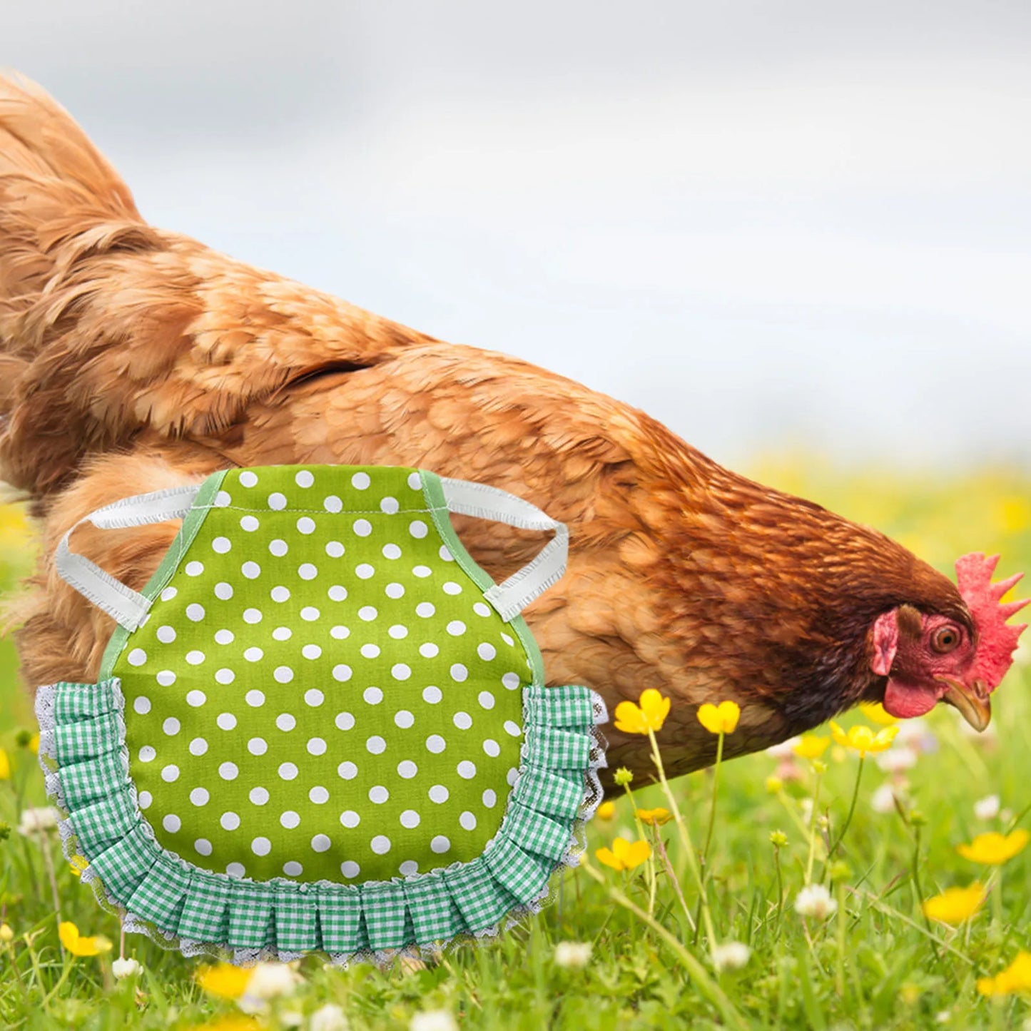 1pcs Farm Hen Feather Retainer Chicken Saddle Strap Apron