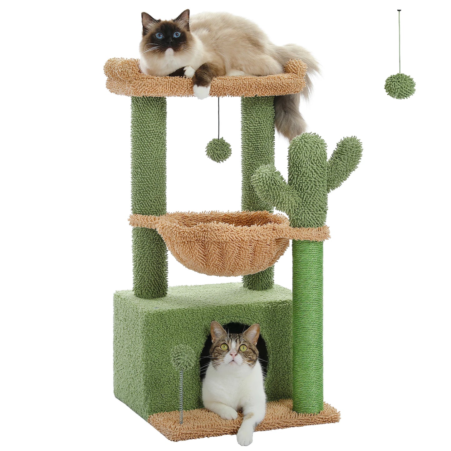 Cactus Cat Tree Tower for Indoor Cats