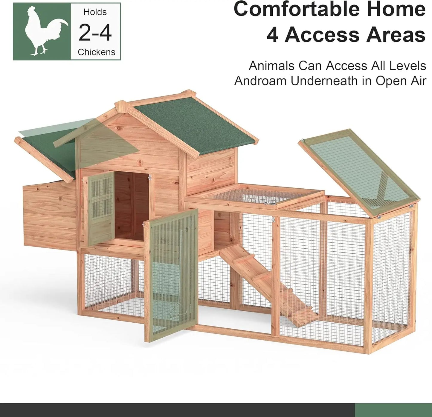 Morngardo Chicken Coop for 2-4 Chickens