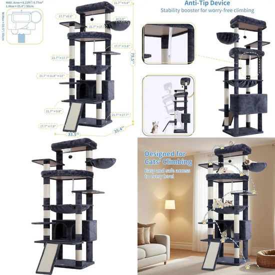 Multi-Level Cat Tower