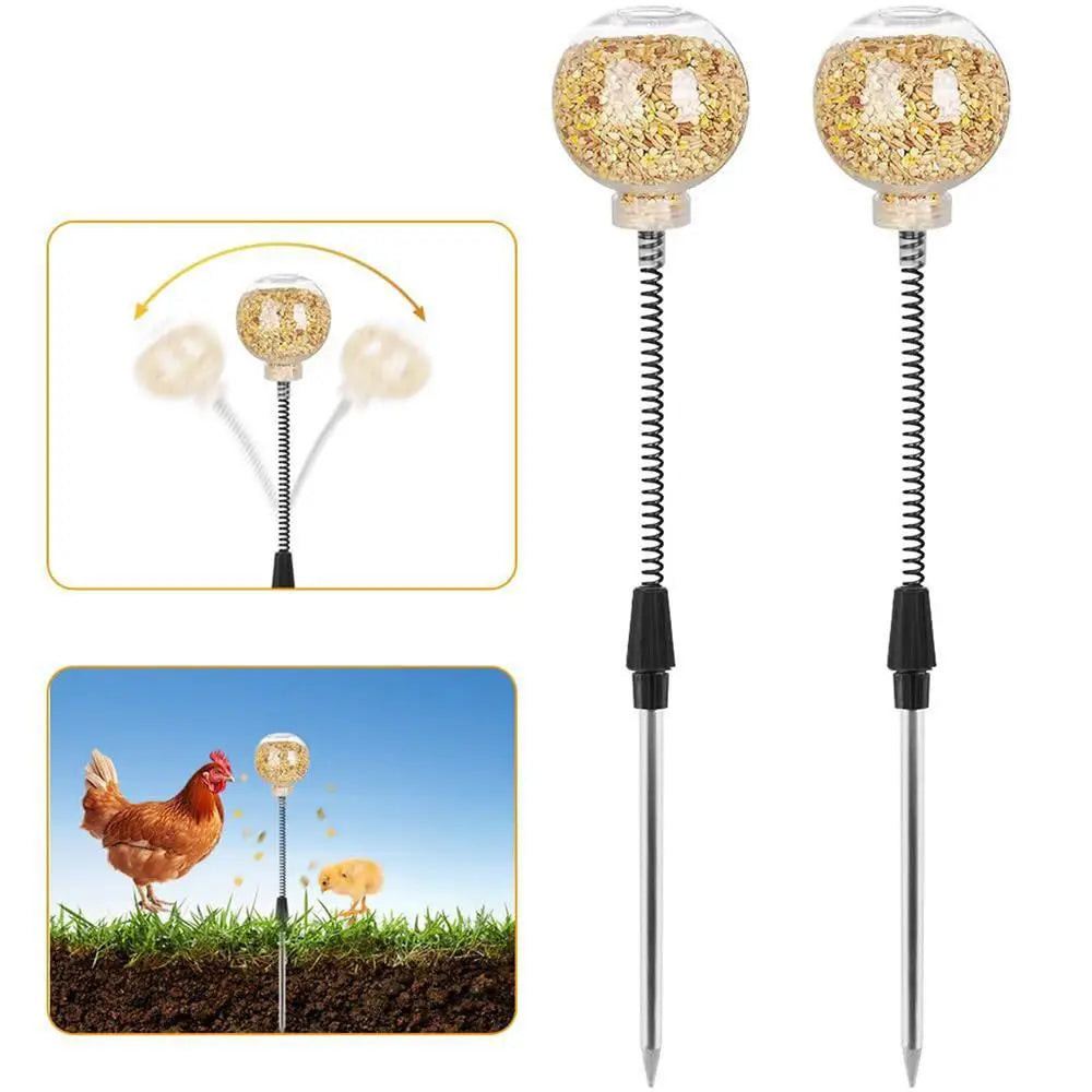 2pcs Chicken Swing Feeder