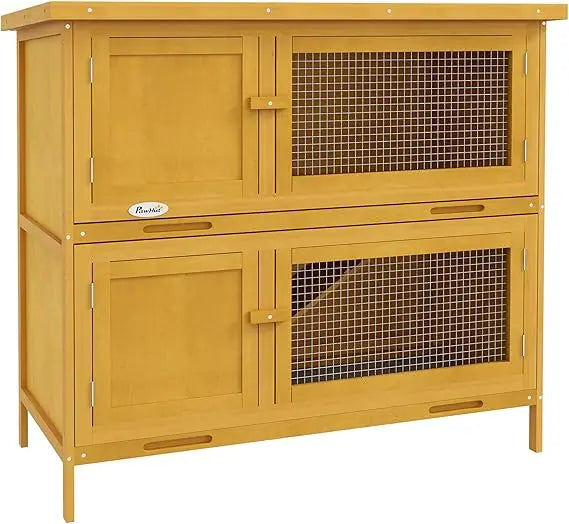Wooden Bunny Rabbit Hutch
