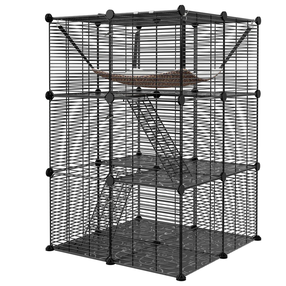 3-Tiers Cat Cage Enclosure