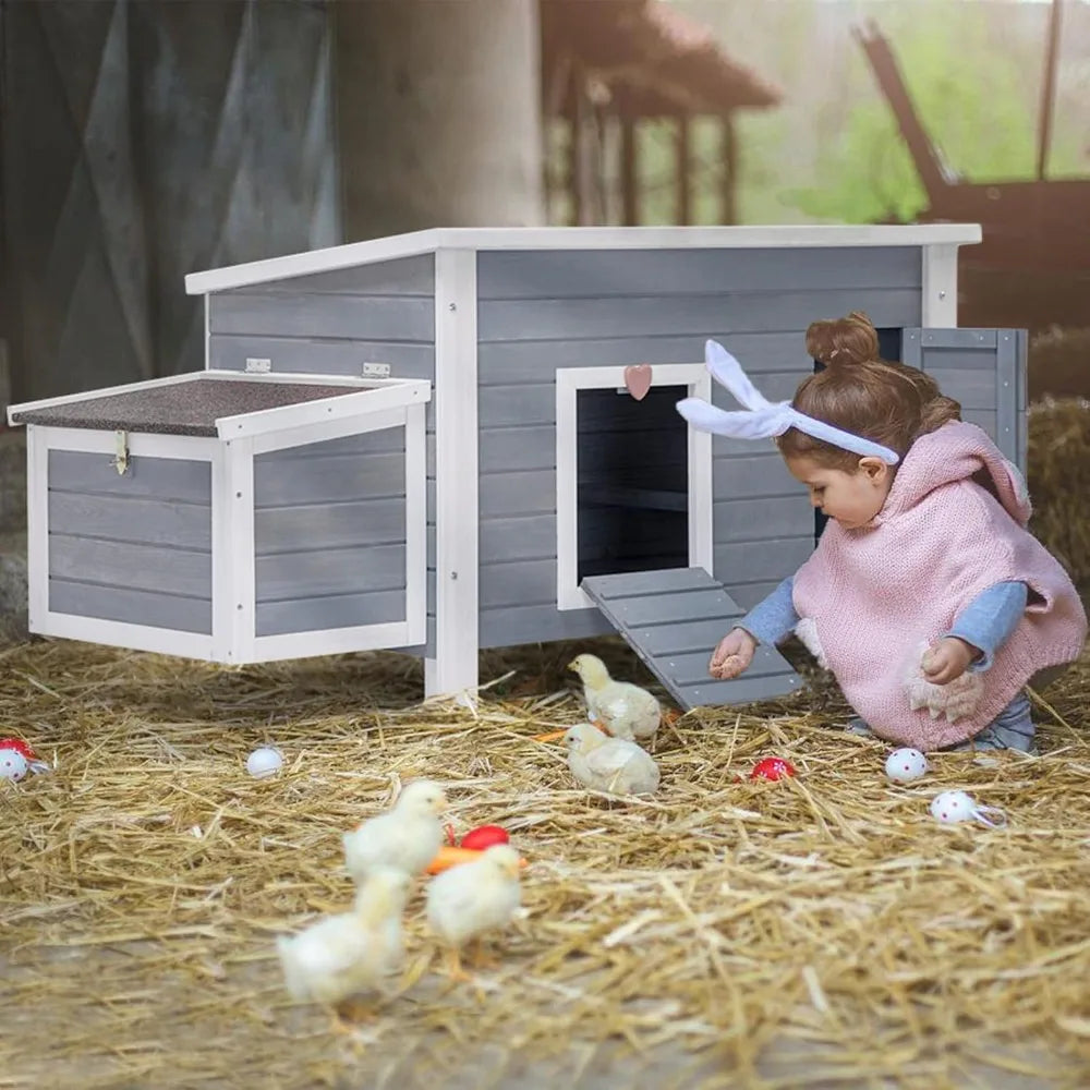 Large Chicken Coop with Upgraded Perches