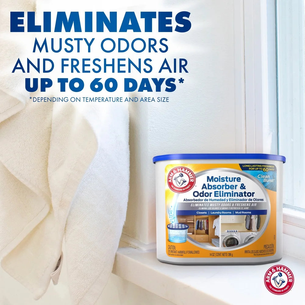 3 Pack Disposable Moisture Absorber Odor Eliminator