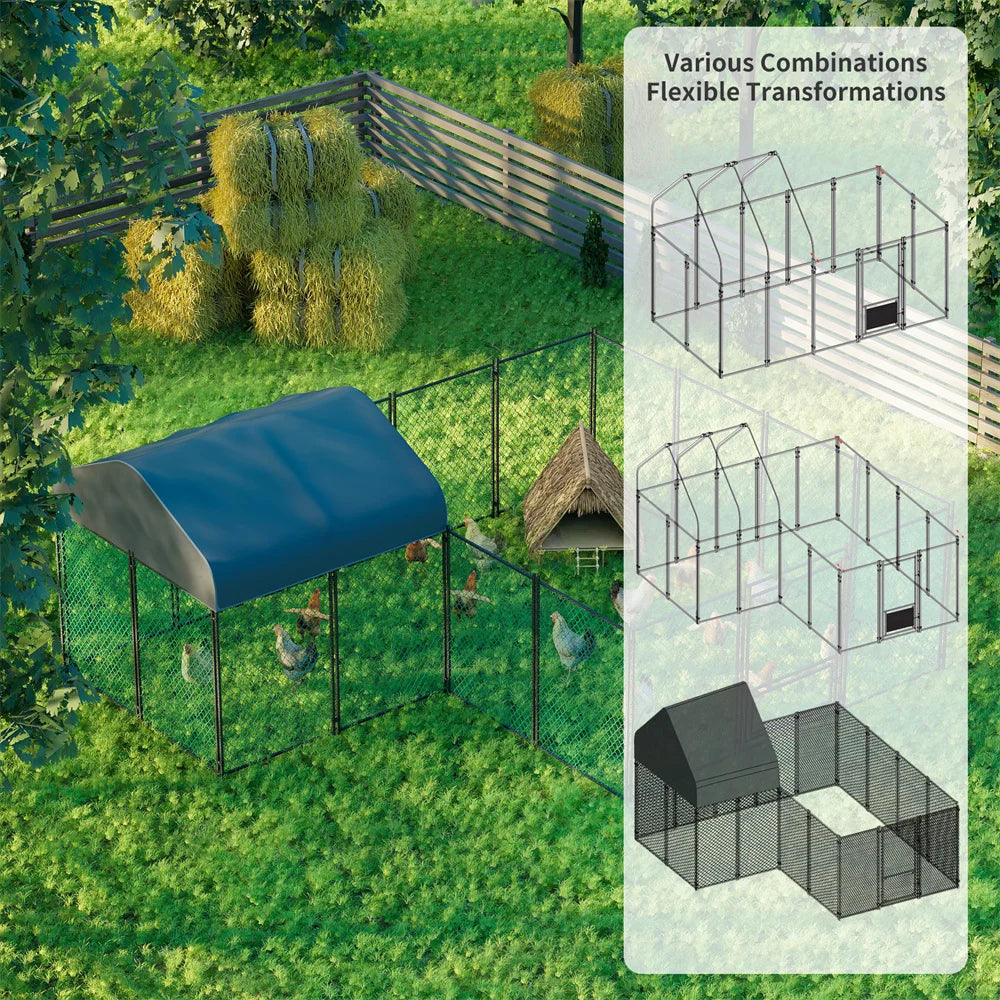 Heavy Duty XXL Chicken Run Coop Cage