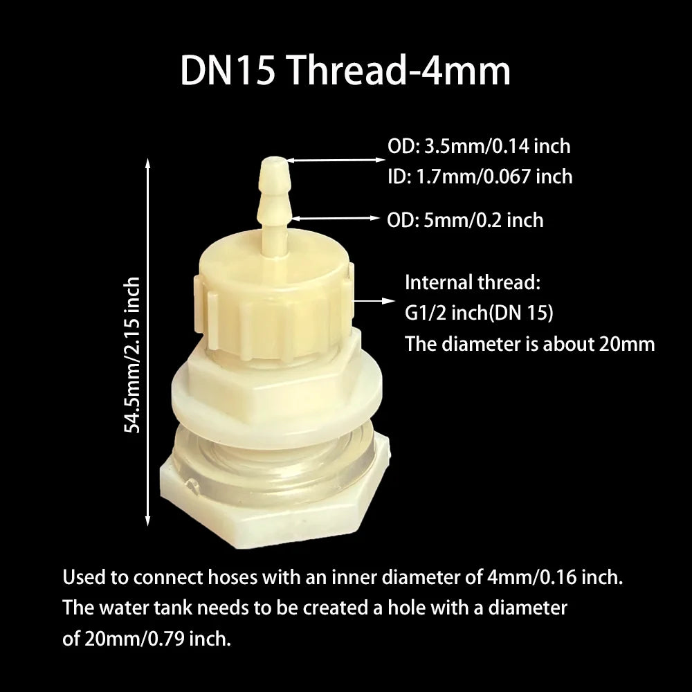 2Pcs Water Tank Hose Connector