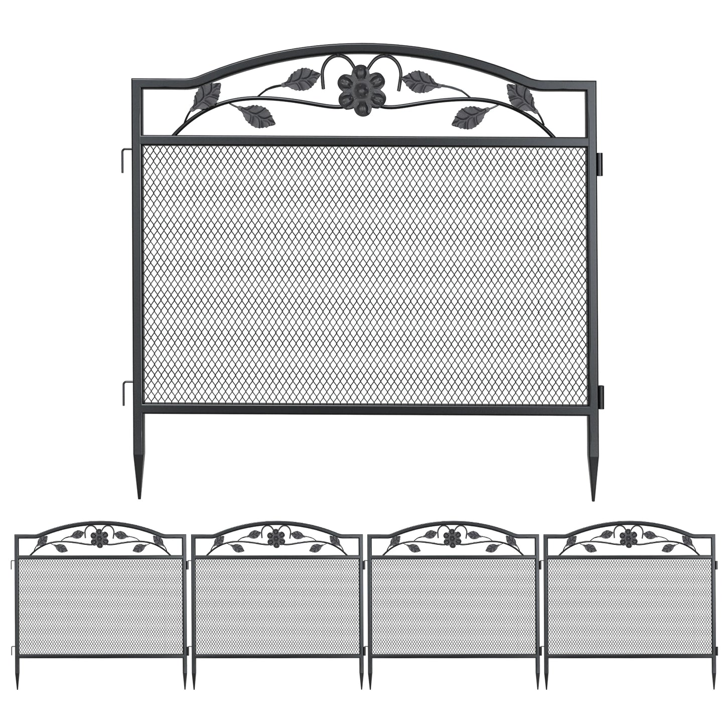 Set of 5 Dog Fence Panels