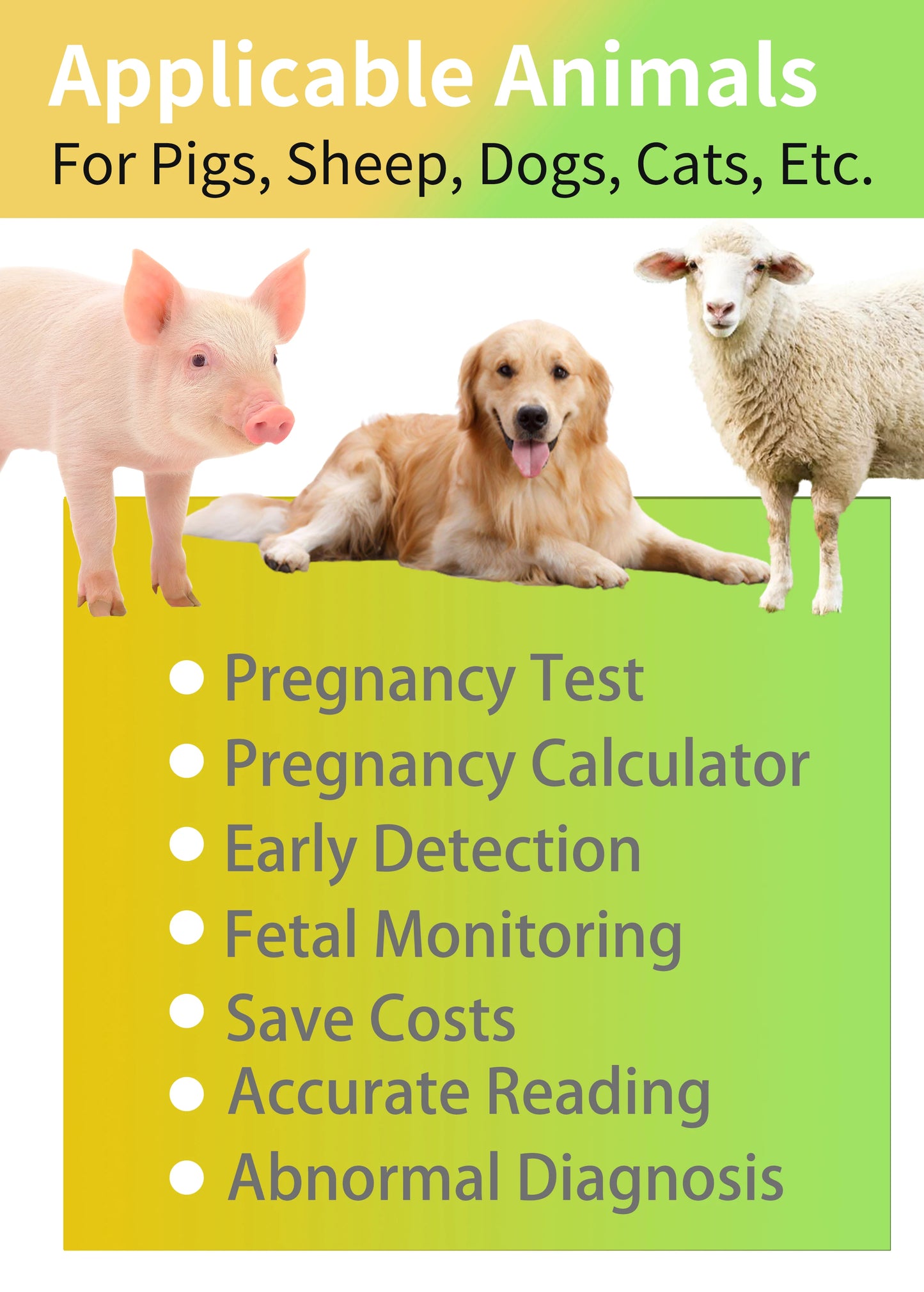 Portable Veterinary Ultrasound Scanner for Pregnancy